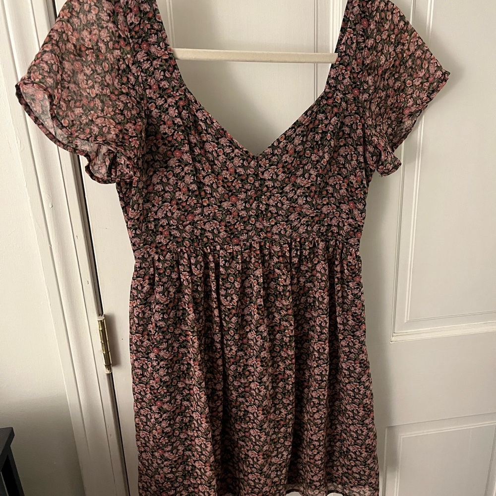 Hollister Floral Pink Dress